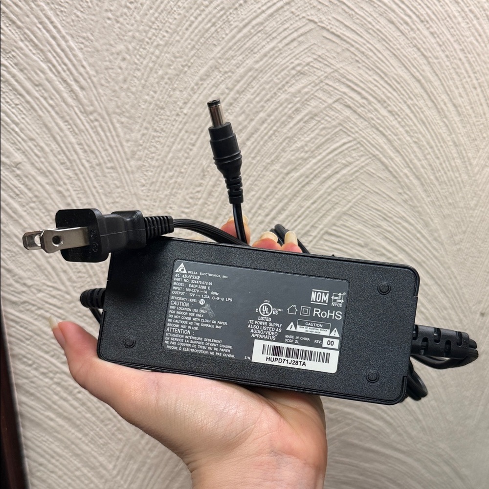 Black AC Power Adapter Charger